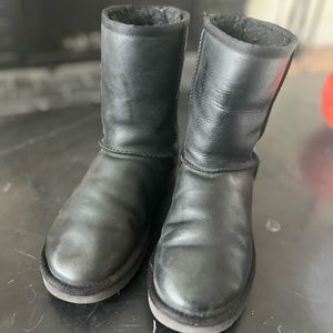 Black Leather Uggs
